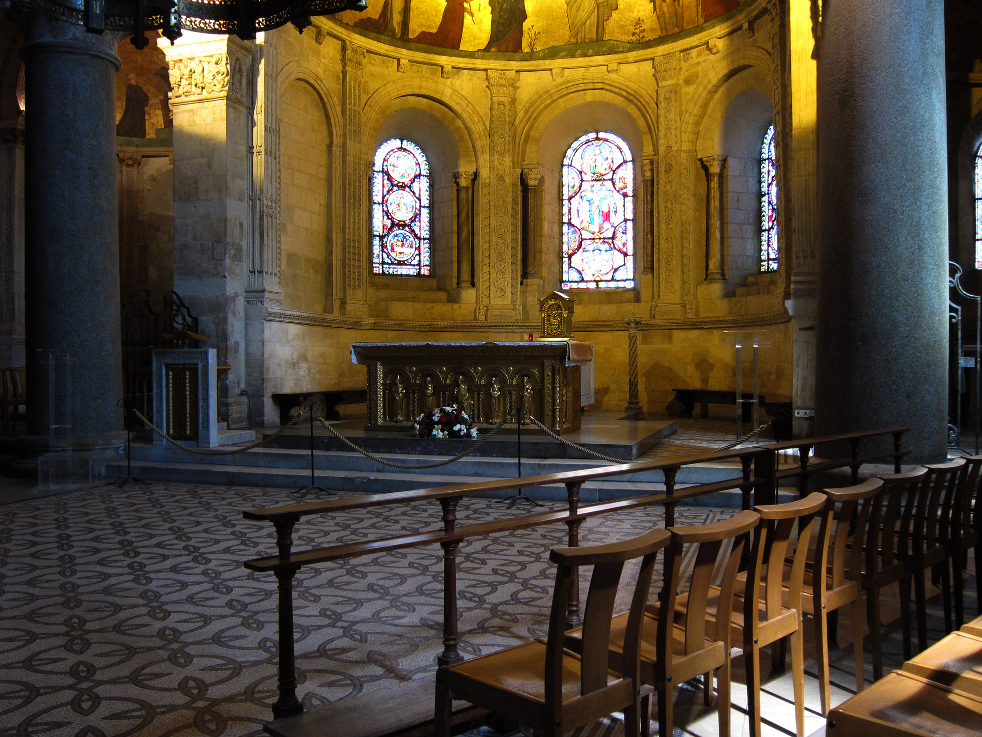 Inside Abbey of St Martin d'Ainay, Lyon France.