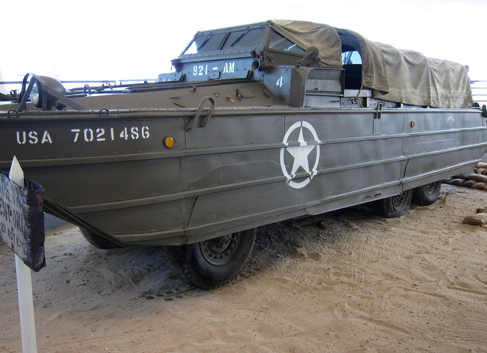 Army Duck Used At D Day in Utah Beach Museum 