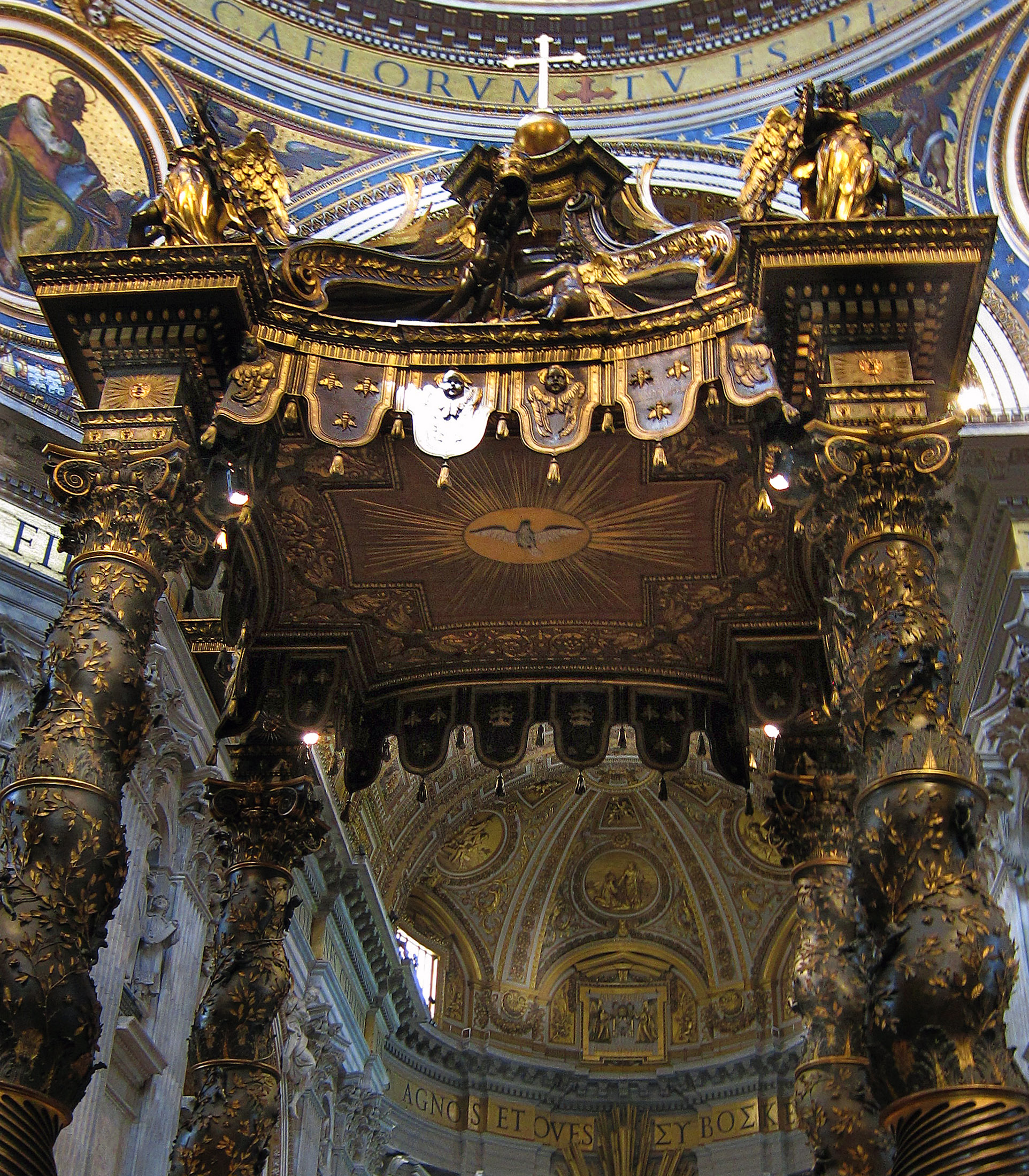 Saint Peter s Basilica Altar With Bernini s Baldacchino And Dome